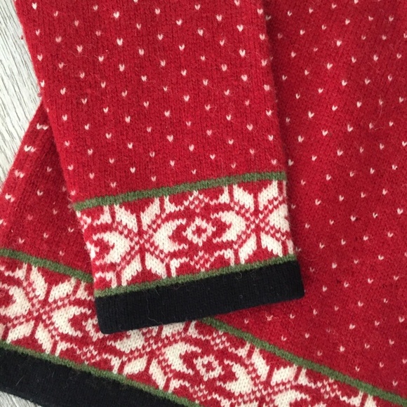 Susan Bristol Women Wool Cardigan Sweater Nordic Fair Isle Metal Clasps Hooks Lg - Picture 8 of 9